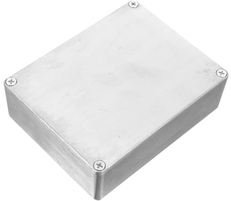 Aluminiumgehäuse Gitarrenpedalbox Silber für Selbstgemacht Effektpedal | Verstärkerprojekt Fall, Gehäuse Fußschalter als Einfache, Stilvolle Lösung für Hause und Live