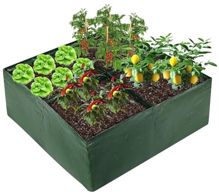 Jardinière surélevée pour l'extérieur, Parterre de Fruits pour la Culture - Récipient de Croissance des d'extérieur pour Les Fleurs et Les Fruits