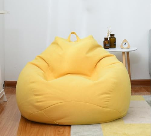 MOTTK Fodera per poltrona sacco per bambini e adulti (senza imbottitura), morbida copertura per poltrona a sacco, senza imbottitura, comoda, di ricambio per mobili per soggiorno, camera da letto