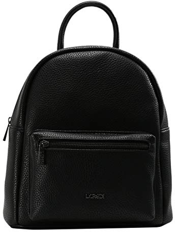 L.Credi Budapest Women’s Backpack Handbag, Black (Schwarz), 12x28x26 centimeters (B x H x T)
