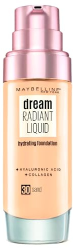 Maybelline New York Grundierung Dream Radiant Liquid 30 Sand, 3er Pack (3 x 30ml)