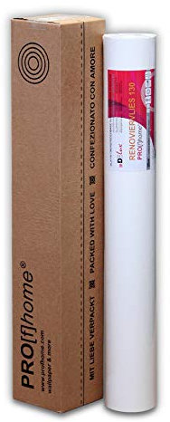 Profhome Renoviervlies 130g 399-130-X Malervlies Reparaturvlies Anstrich-Vlies Öko Vliestapete zum Überstreichen FSC® MIX CREDIT Nr. TSUD-COC-001718-KR, 399-130-X:399-130/1 x 25 m x 0.75 m = 18.75 m²
