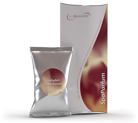 SpaBalancer SpaParfum KiBa Kirsch Banane – Whirlpool Duft mit fruchtigem Kirsch & Bananen Aroma – Spa Parfum für Whirlpool, Jacuzzi & Hot Tub – langanhaltender Whirlpool Duft ohne Alkohol