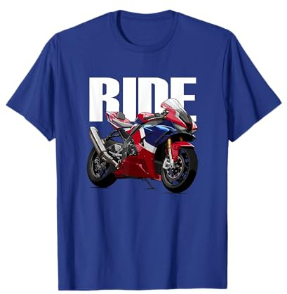 Just Ride Motorcycle Tee, SportBike Racer Motorbike Themed T-Shirt