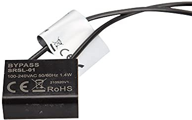 Mextronic Bypass SR-SL01 pour variateur LED, Noir, 0.5W, 0.5A, 2 voies, Montage panneau, ON-OFF