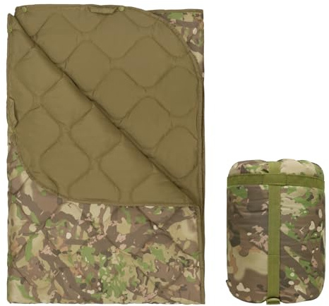 LOOGU Camo Blanket Waterproof Poncho Liner for Outdoor Camping, Hiking, Hunting, Survival, Backpacking, Picnicking, Fishing Trips
