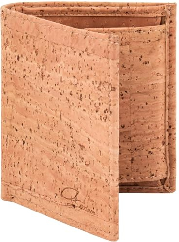 Simaru Kork Geldbeutel Damen & Herren, Geldbörse mit RFID-Schutz, vegan, nachhaltig & langlebig, 5+ Karten Portemonnaie mit Zugband