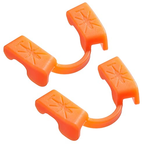 Powerlifting Mundschutz für Sport und Fitness, Krafttraining,Sportmundschutz für Gewichtheben,frei zum Reden und Trinken von Wasser，Geeignet für Sport ohne Kontakt,Unterkiefer (2 Stück Orange)