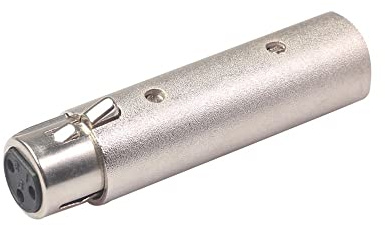SPORTARC 3-poliger XLR-auf-5-poliger DMX-Stecker, weiblich, Metallgehäuse, Konverter, Audio-Beleuchtungsadapter oder 5 bis 3, Adapter Joiner Extender für Kabelkabel