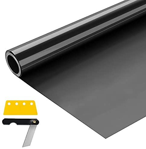 Youyijia Tinting Film Roll 15% 6M X 76CM Vehicles Window Tint Film Smoke Dark Black Privacy Film Anti Uv Heat-insulation Glare Prevent for Car Van