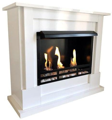 Kaminbau Mierzwa Ethanolkamin Gelkamin Lukas Premium Weiß