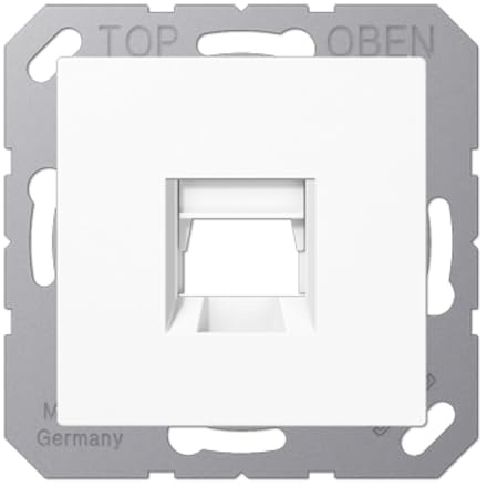 Jung A1569-15WEWW Modular Jack 1 Buchse A weiß ALPIN WEISS