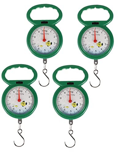 Zerodeko Handwerkzeuge 4 Stück Tragbare Federwaage Haushaltsgeräte Kofferwaage kitchen scale werkzeug tragbare Waage tragbare Hängewaage Gemüse Kranwaage Angeln Suite reisen E-Werkzeug
