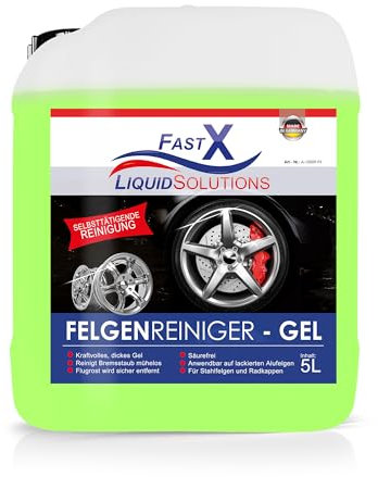 Felgenreiniger Gel – pH-neutral & Kraftvoll für Strahlende Felgen, selbstwirkend, stark, Materialschonend (5 Liter)