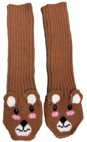 SLEDEZ Warmer Strick-Armwärmer Warme, lässige Bären-Ärmelbezüge for Damen, gestrickte Armbezüge