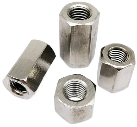 1pc M12 A2-70 304 In Acciaio Inox DIN6334 Esagonale Esagonale Estesa Asta Lunga Accoppiamento Dado Connettore Giunto Dado Tubolare (Color : 1pc M12, Size : 50mm)