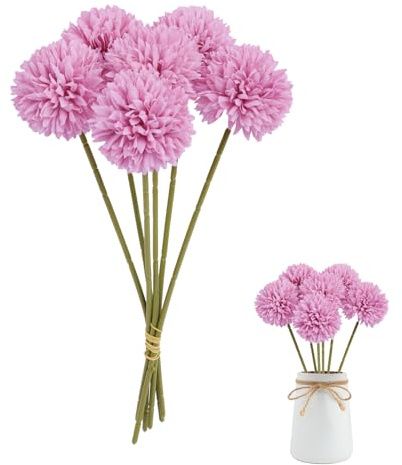 JVHLOV 12 Stück Künstliche Hortensien, Kunstblumen für Blumenstrauß Lila | Künstliche Hortensienblüten für Zuhause, Hochzeit, Garten, Festival und dekorative Blumenarrangements