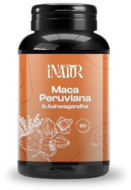 Maca Peruviana Extra Forte – Integratore Maca Nera con Arginina, Zinco, Ashwagandha, Tribulus e Vitamina B6 – Energia, Forza e Vigore Uomo – 90 Compresse Vegan – iNATUR