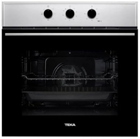 TEKA Horno Multifunción 60 cm, Sistema de Limpieza HydroClean ECO, 6 Modos de Cocción, 5 Alturas de Cocinado, 1 Bandeja y 1 Rejilla, Clase A, Modelo HSB 615 S