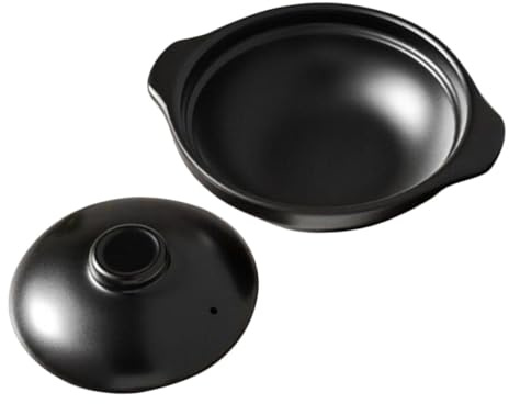OFFSCH Cacerola De Cerámica Para Guisar y Cocinar Olla Resistente Altas Temperaturas Calentamiento Uniforme Adecuado Para Personas Utensilios De Cocina Para Preparar Sopas y Arroces Caser