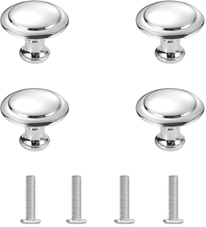 Youery Poignée du couvercle en acier inoxydable,4 Pièces Poignée de couvercle universelle,30 * 25mm Bouton de Couvercle,Casserole Couvercle Boutons,Convient aux Couvercles de Brûleurs de Casseroles
