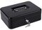 Cash Box with Key, Money Tin Box with Tray, Lockable Money Saving Box for Home, Office and Events, 25 * 18 * 9cm