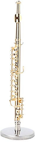 Musikinstrumentenmodell, Miniaturflöte, 11 cm Mini-Flötenmodell für Musikliebhaber, Desktop-Ornament, Zuhause, Basteln, Dekoration, Freunde