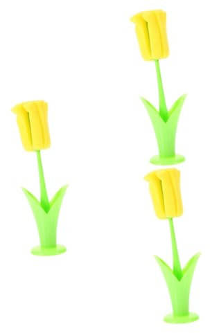 Didiseaon 3pcs Bottle Brush Set Multi-use Cleaning Brush for Water Bottles Cups and Wine Glasses