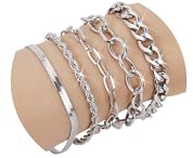 SEEDRILL Silver Bracelets for Women Trendy Hypoallergenic Bracelet Jewelry