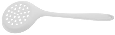 BESTOYARD Cuchara Ranurada de Silicona Flexible para Cocina Colador Integrado, Utensilio Antiadherente Adecuado para Cocinar y Escurrir Alimentos Fácilmente