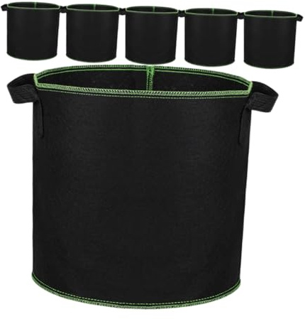 SUPVOX 6 Piezas Bolsa de Cultivo de Plantas No Tejida para Viveros y Cultivo de Patatas Interiores para Jardinería
