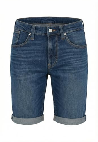 Tommy Jeans Ronnie Short Bj8155 Dm0dm22980 Pantaloncini 5 Tasche, Denim (Denim Dark), 33W Uomo