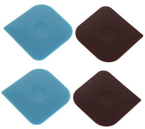 Toyvian 4 pièces Grattoirs Nylon pour Casseroles Fonte Outils de Nettoyage de Cuisine sans Rayure Ergonomiques et Polyvalents pour Pâtisserie Bols et Ustensiles