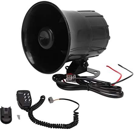 6-Ton-Mono-Trompetenlautsprecher, 110 dB, lauter und klarer Klang, 12 V, universeller PA-Hornlautsprecher für Motorrad, Auto, Bagger, Baumaschinen, hergestellt aus hochwertigem