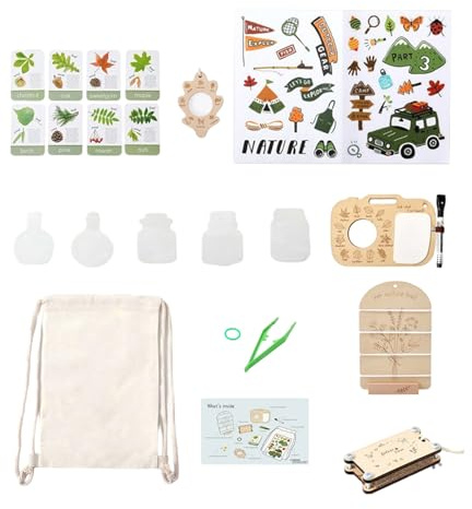 ExplorerQuest Youth Set - Nature Discovery Gear, Science Learning Bundle with Mini Microscope, Outdoor Expedition Equipment, Educational Kit with Field Tools, Exploration for Hands-On Skill Building