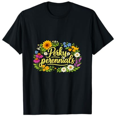 Perky Perennials Cottagecore Plant Parent Daisies Art T-Shirt