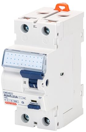 GEWISS INTERRUPTEUR DIFFÉRENTIEL - IDP - 2P 63A TYPE A INSTANTANÉ Idn=0,03A - 2 MODULES