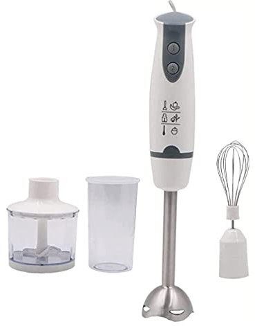 SMSOM Blender de inmersión Multi-Velocidad con Accesorios, 800 vatios, licuadora de inmersión con Accesorios de batidor y Mezcla para la preparación de Alimentos