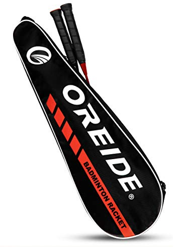TINAYAUE Badminton Racket Bag Adjustable Single Shoulder Badminton Rackets Storage Bag Waterproof Oxford Cloth Protective Cover Portable Sports Equipment Carry Pouch