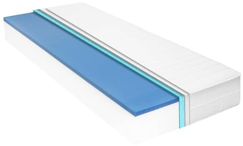 Gecheer Materasso viscoelastico, coprimaterasso con memory foam, coprimaterasso per lettino da boxe, 140 x 200 cm, memory foam viscoelastico 18 cm