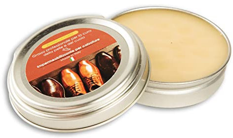 AGRI-CULTURA® | Grasso di Foca per Scarpe 50ml | Cura e Protezione per Pelle e Cuoio | Impermeabilizzante, Idrorepellente e Inodore 【Effetto Lucidante e Rinvigorente】