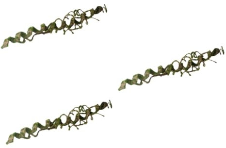 minkissy 3stücke Repital Kletterpflanze Flexible Künstliche Regenwaldranke Für Terrarien Dekoration Von Reptilienkäfigen Bendable Und Umweltfreundliches Material Für Eidechsen
