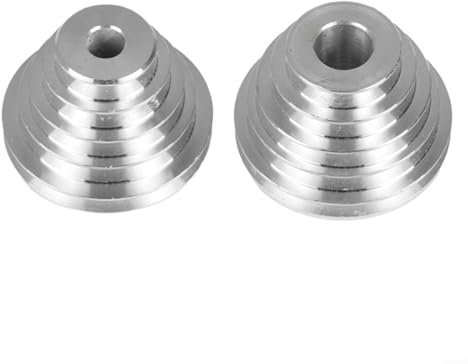 Gettimore Pagoden-Riemenscheibe aus Aluminium, 5 Stufen, V-förmig, für kleine Tischbohrmaschinen, Tischbohrmaschinen