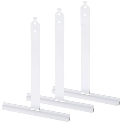 QUARKZMAN 3 Pcs Ressorts pour Volet Roulant Maxi Ressorts de Volet Roulant Aluminium Plastifié Blanc Deux Trous de Perçage Ressort de Fixation