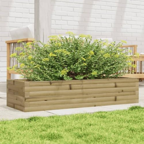 LLEZKBR Furniture Select-Garden Pflanzgefäß 110x40x23 cm Imprägniertes Holz Kiefer