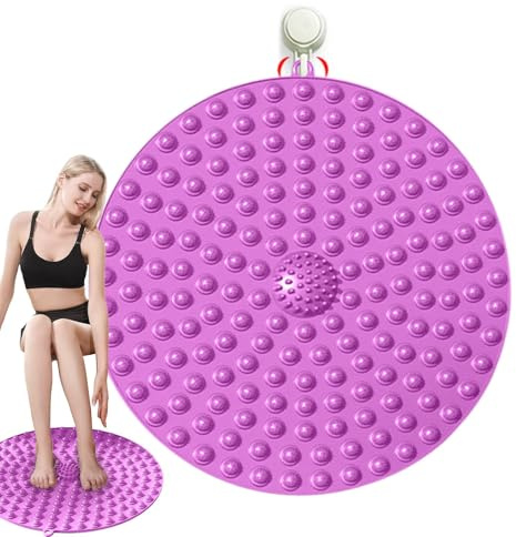 Pressure Point Pad for Foot, Foot Pressure Point Mat - Round Pressure Point Board Foot Massage Pad | 21.65 Inch Ergonomic High Elastic Round Pressure Point Board Foot Massage Pad for Home