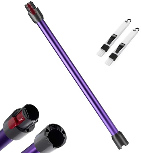 Tubo de Extensión compatible con Dyson V7 V8 V10 V11 V15, Tubo Telescópico Rígido para Aspiradora Dyson, Barra Extensible con Cepillos 2 en 1, Accesorio Aspiradora, Morado