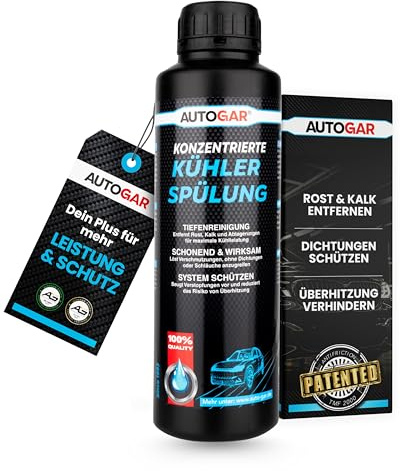 AUTOGAR® Kühler Spülung 400 ml I Kühlsystem reinigen: Rost, Kalk & Schlamm schonend entfernen I für Auto & Motorrad I geeignet für alle Kühlmittel (G11/G12/G13)