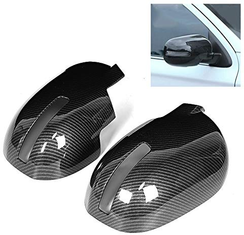 MasYosh Carbon Fiber Mirror Covers, ABS Construction with Smooth Aerodynamic Design, Easy Paste Assembly for Outlander 2016 2016