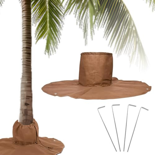 gotyou Palmenwurzel Abdeckungen Palmenwurzelschut,Palmenwurzel Abdeckungen mit Elastischer Kordel,Winterschutz für Pflanzen Doppelte Isolierung,Frostschutz Baum Palme Olivenbaum Palmenwurzelschutz